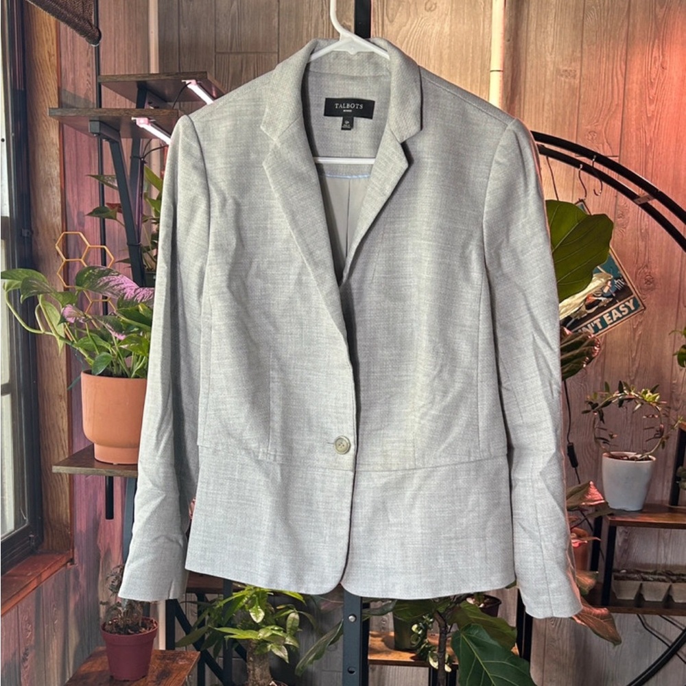 Talbots Light Gray Women's Blazer